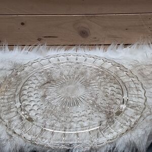 Elegant Clear Glass Serving Platter